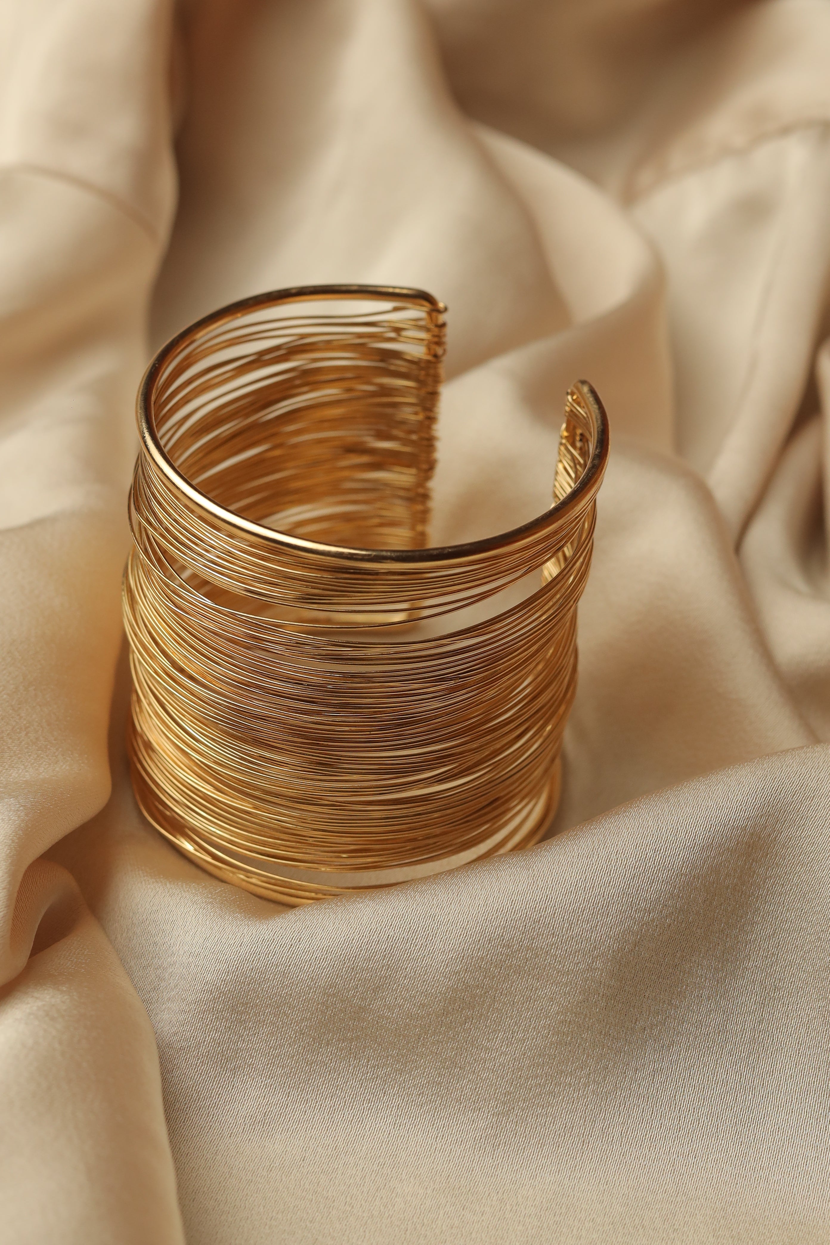 Broad Wired Bracelet