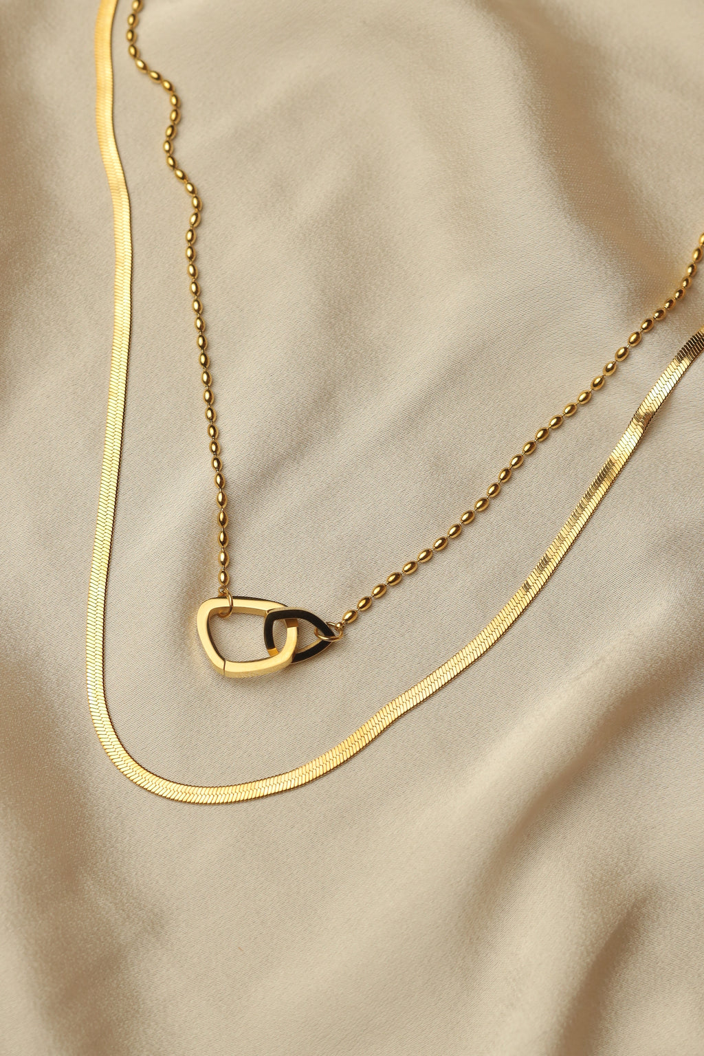 Double Layered Interlock Serpent Chain