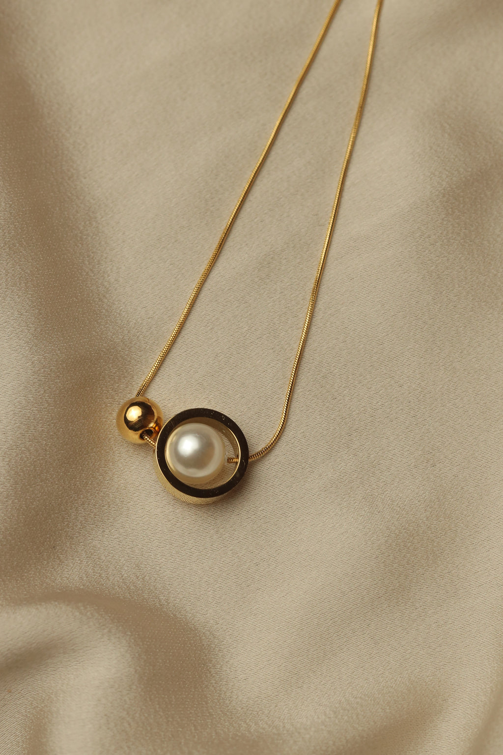 Pearl Orbit Duo Necklace