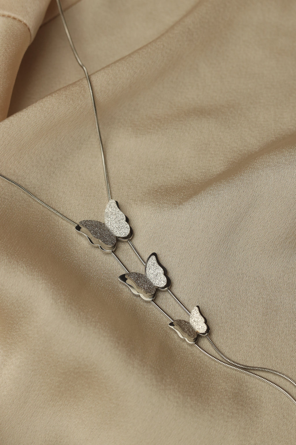 Triple Butterfly Silver Piece