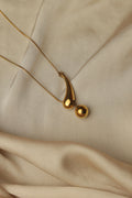 Gold Tear Drop Pendant