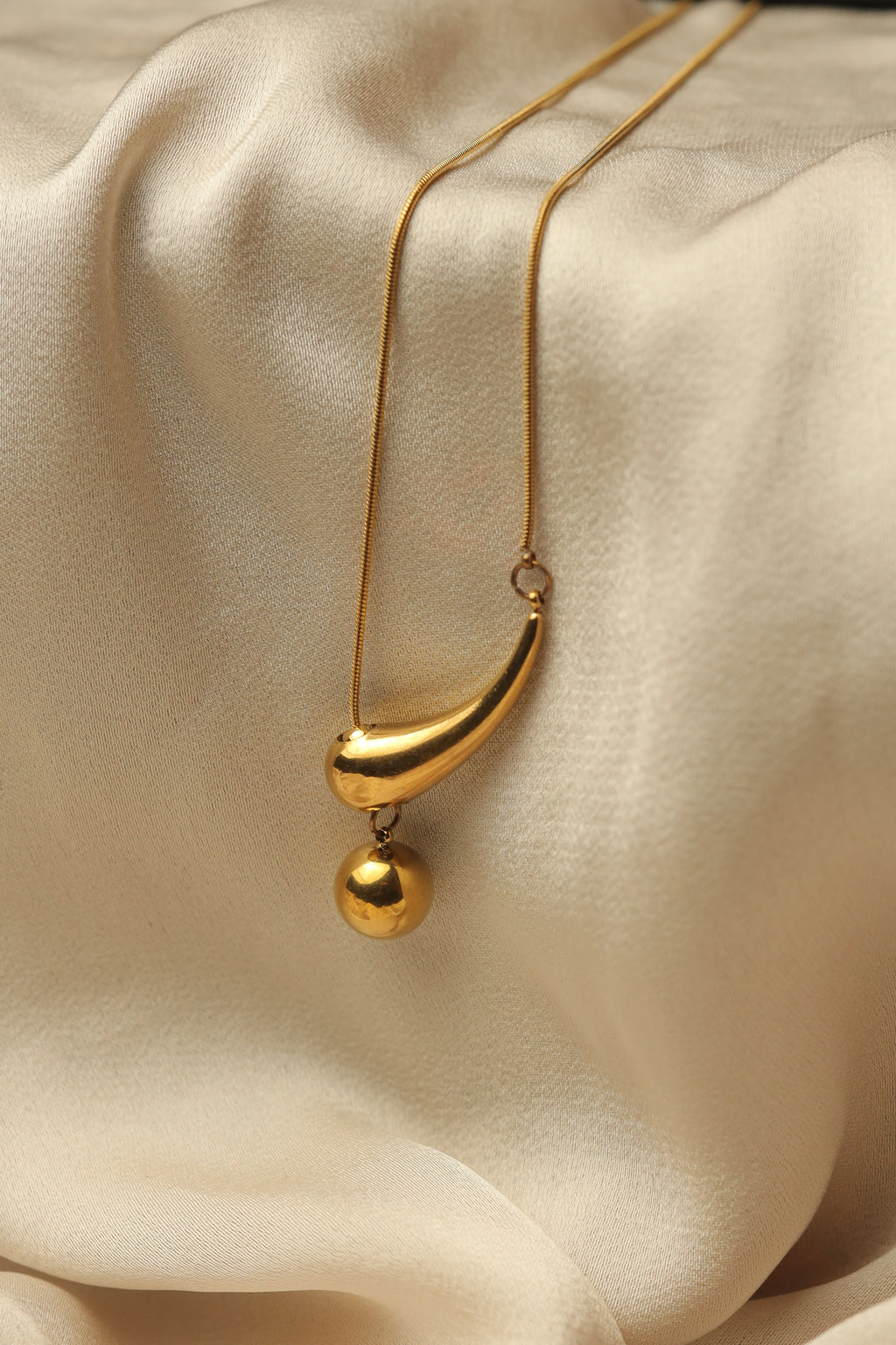 Gold Tear Drop Pendant