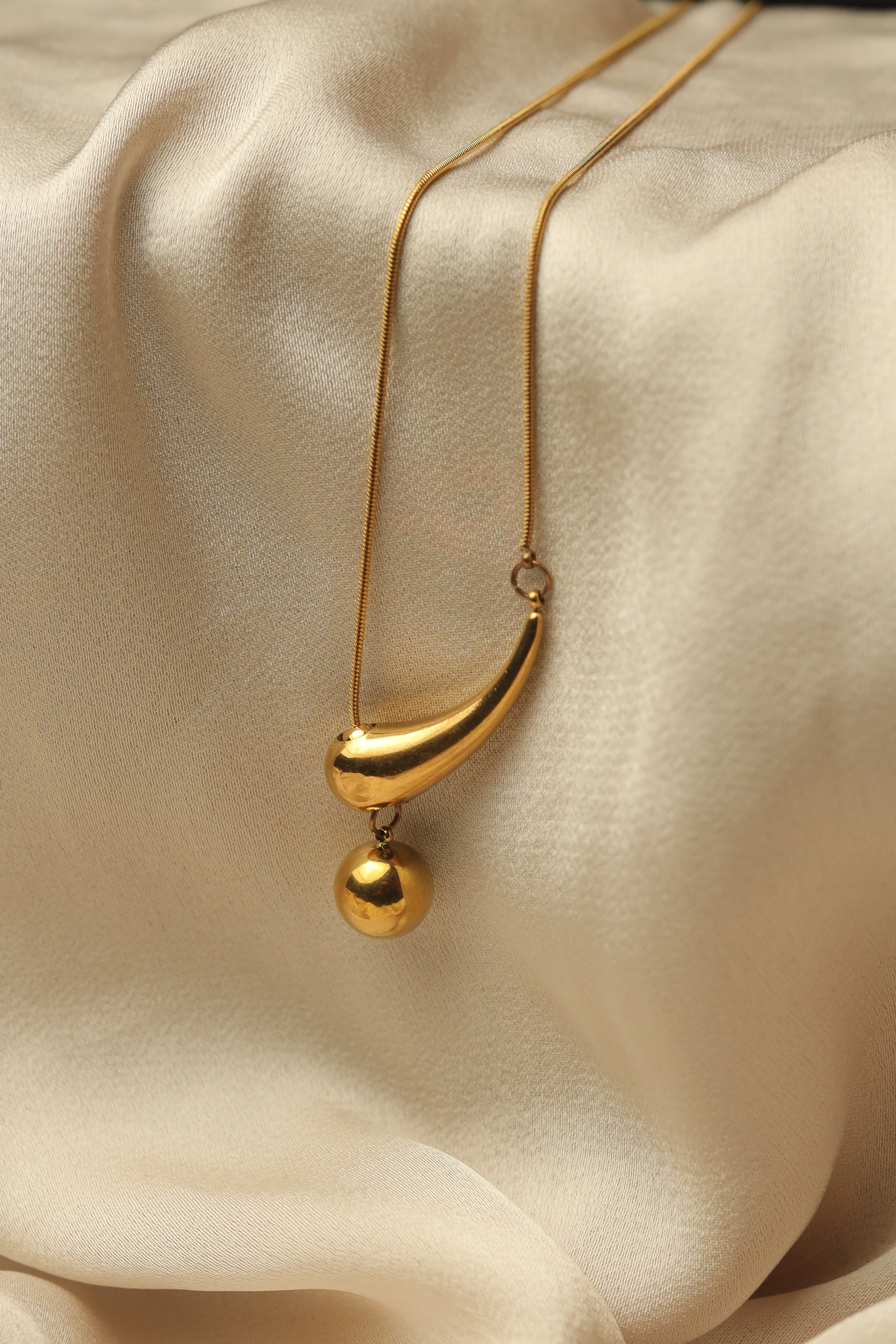 Gold Tear Drop Pendant