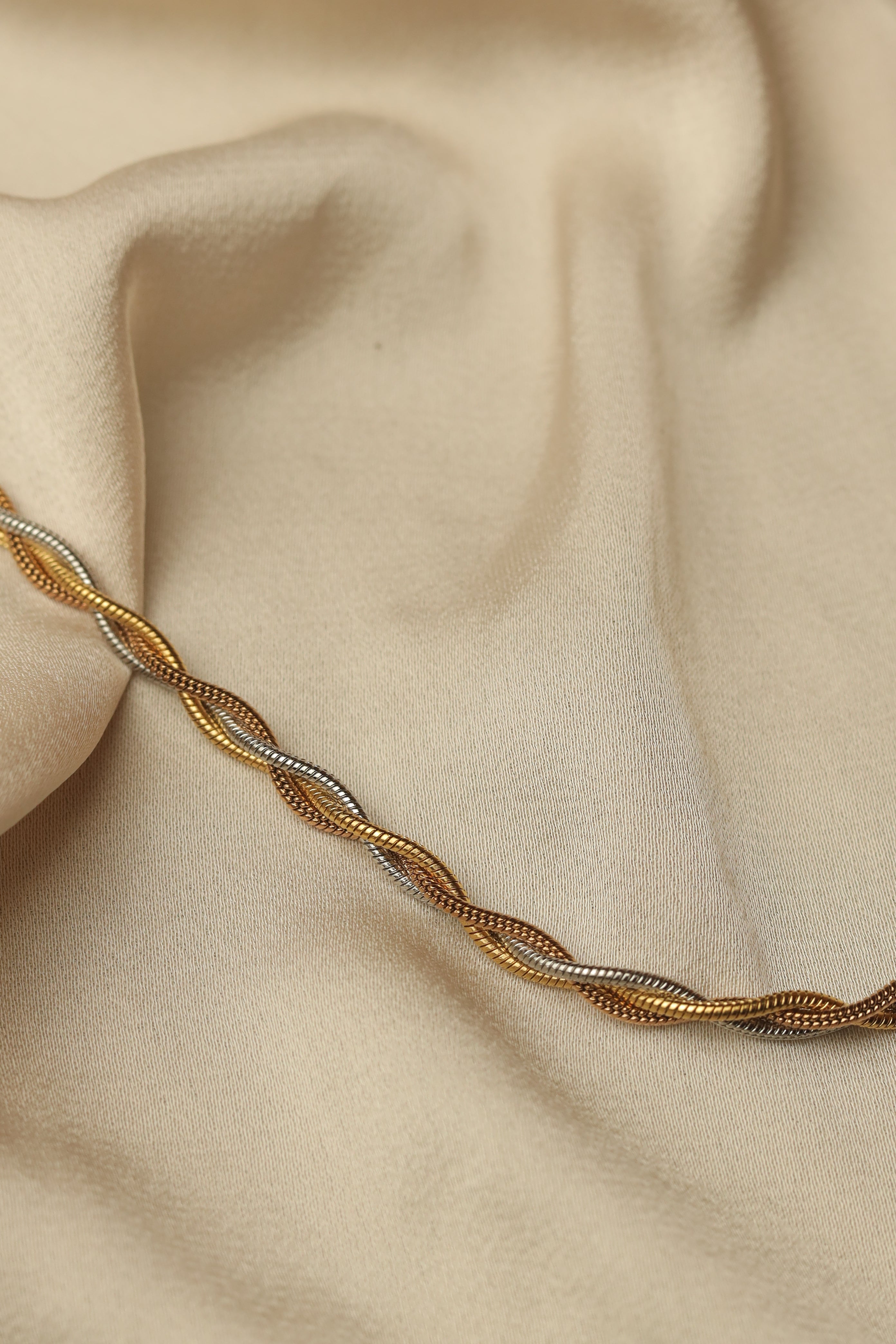 Braided Tricolor Necklace