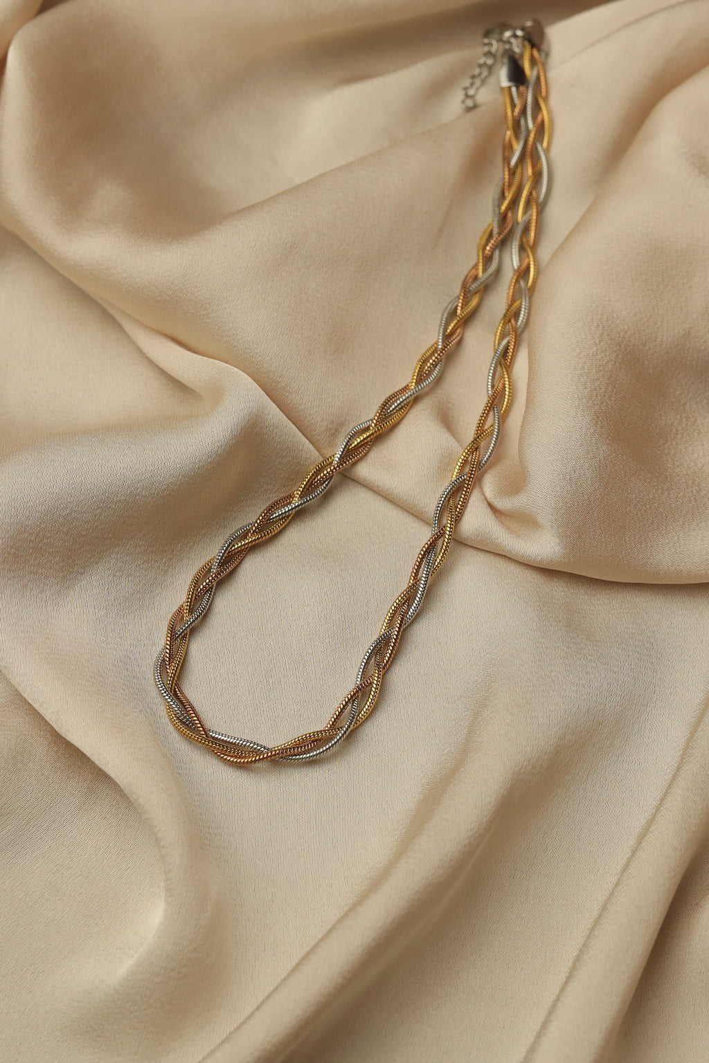 Braided Tricolor Necklace