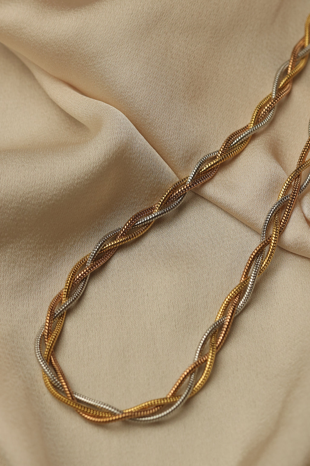 Braided Tricolor Necklace