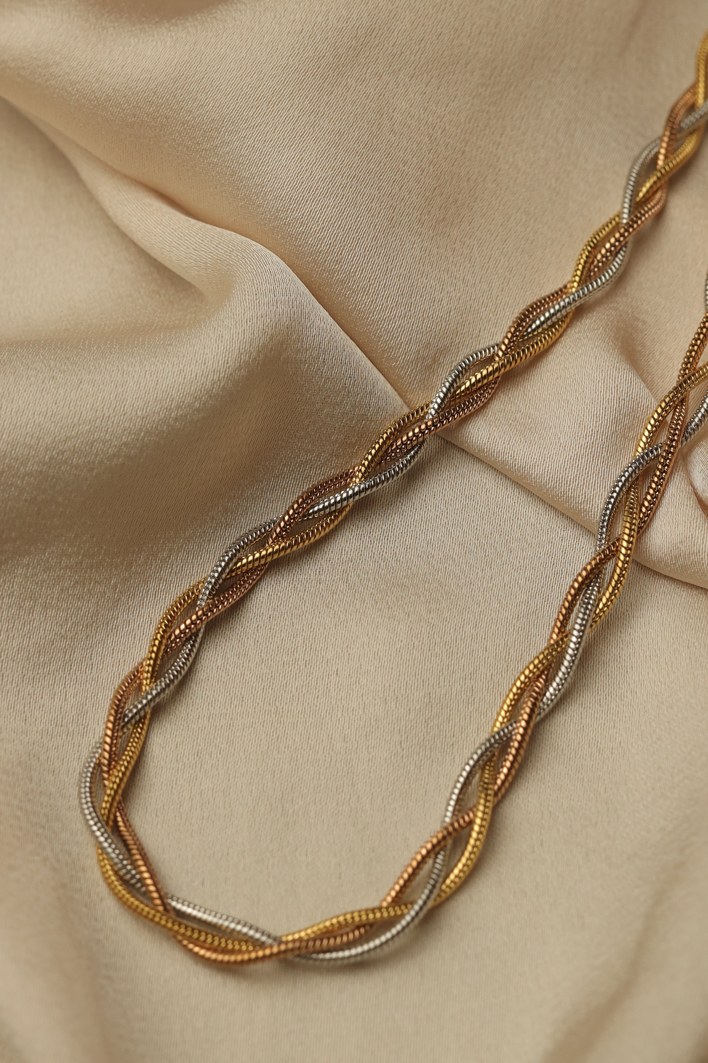 Braided Tricolor Necklace